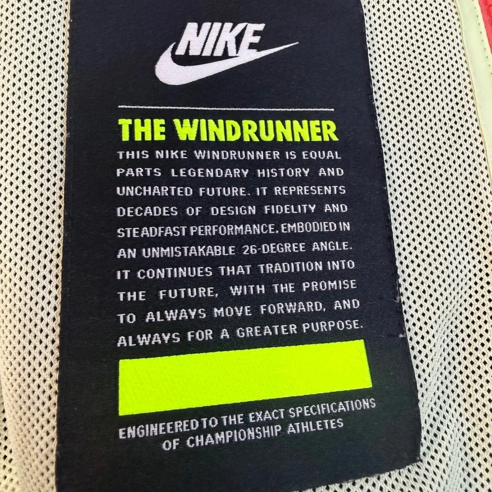Nike Windrunner Jacket Mens XL Colorblock Blue Black Lime Green Full Zip Hooded
